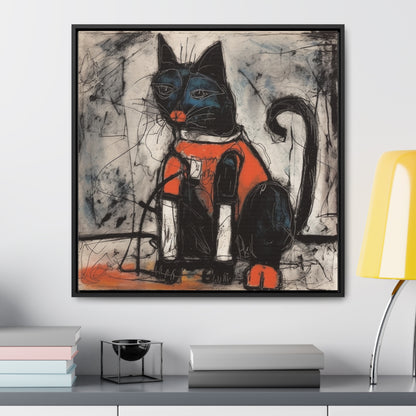 Cat 37, Gallery Canvas Wraps, Square Frame