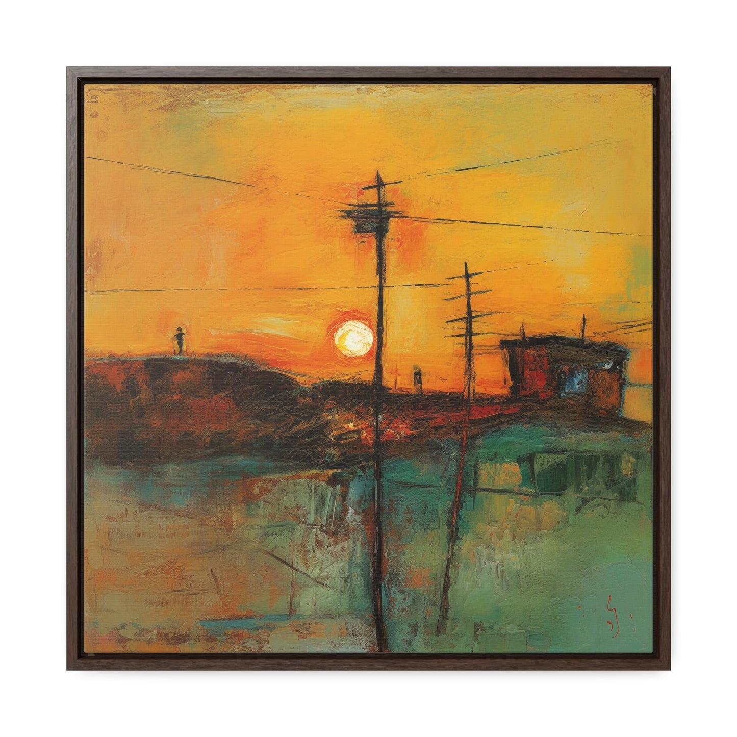 Land of the Sun 54, Valentinii, Gallery Canvas Wraps, Square Frame