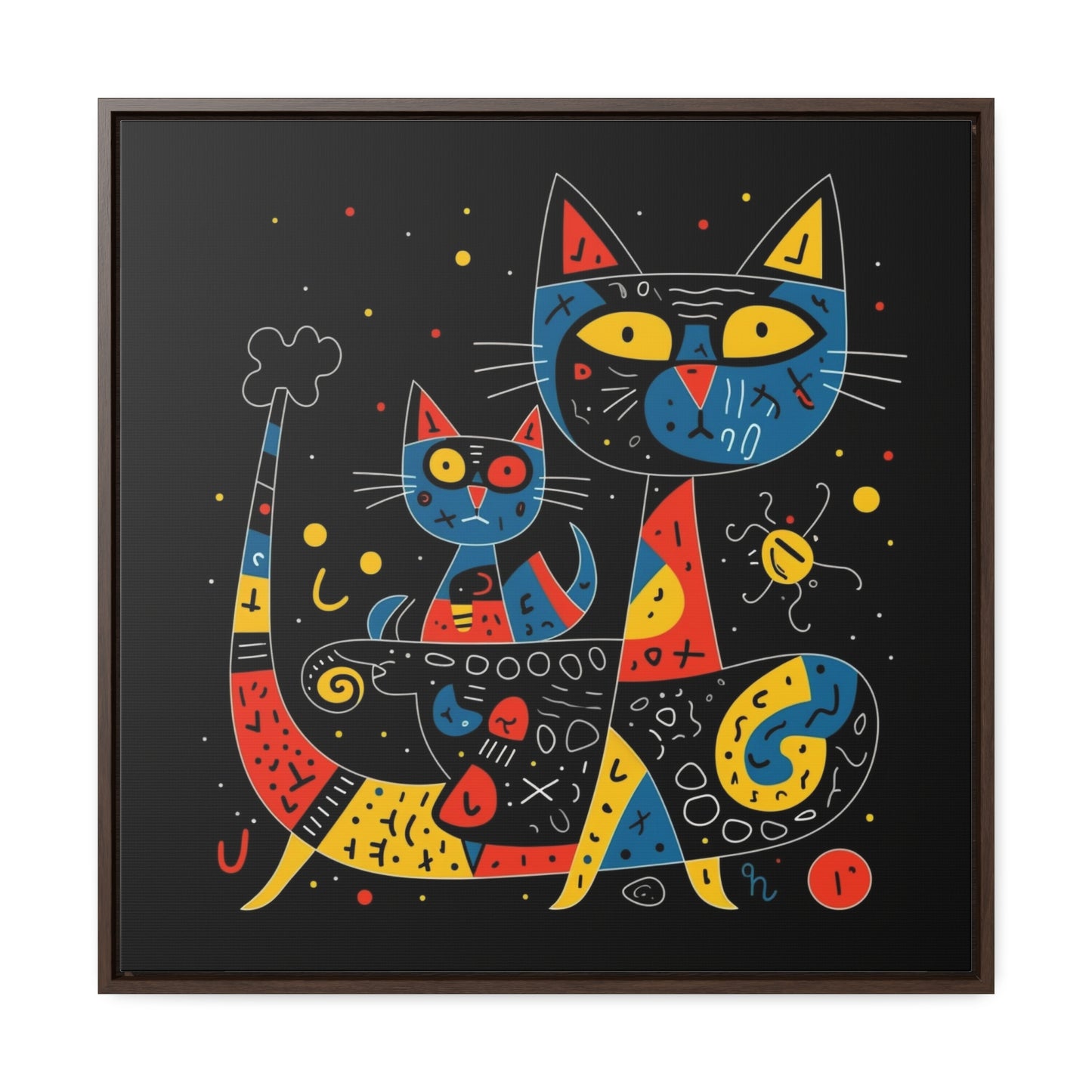 Cat 122, Gallery Canvas Wraps, Square Frame