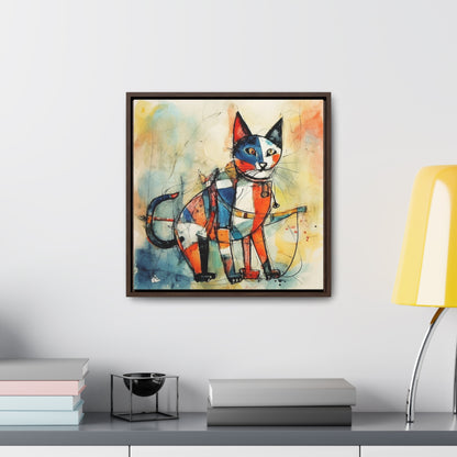 Cat 103, Gallery Canvas Wraps, Square Frame