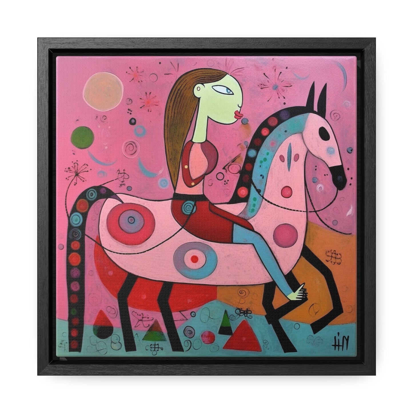 The Dreams of the Child 56, Gallery Canvas Wraps, Square Frame