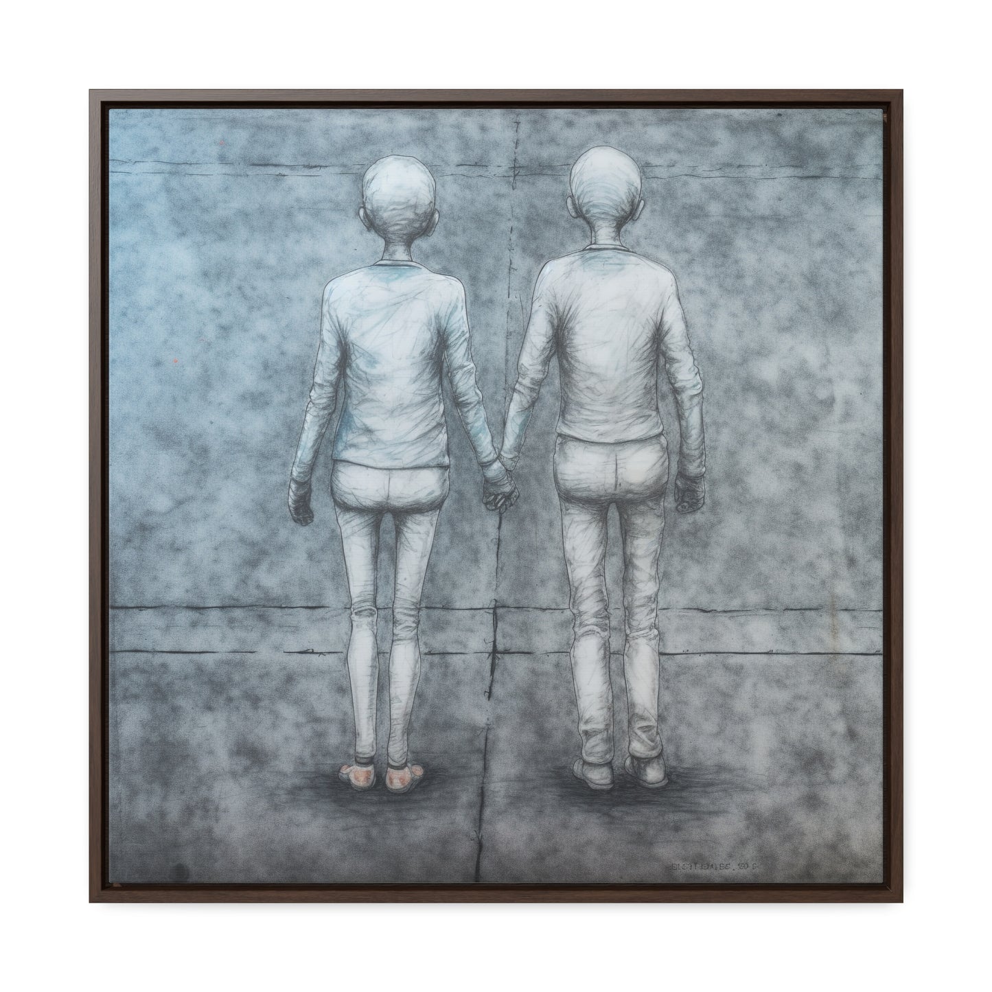 The Courage of Vulnerability 13, Valentinii, Gallery Canvas Wraps, Square Frame