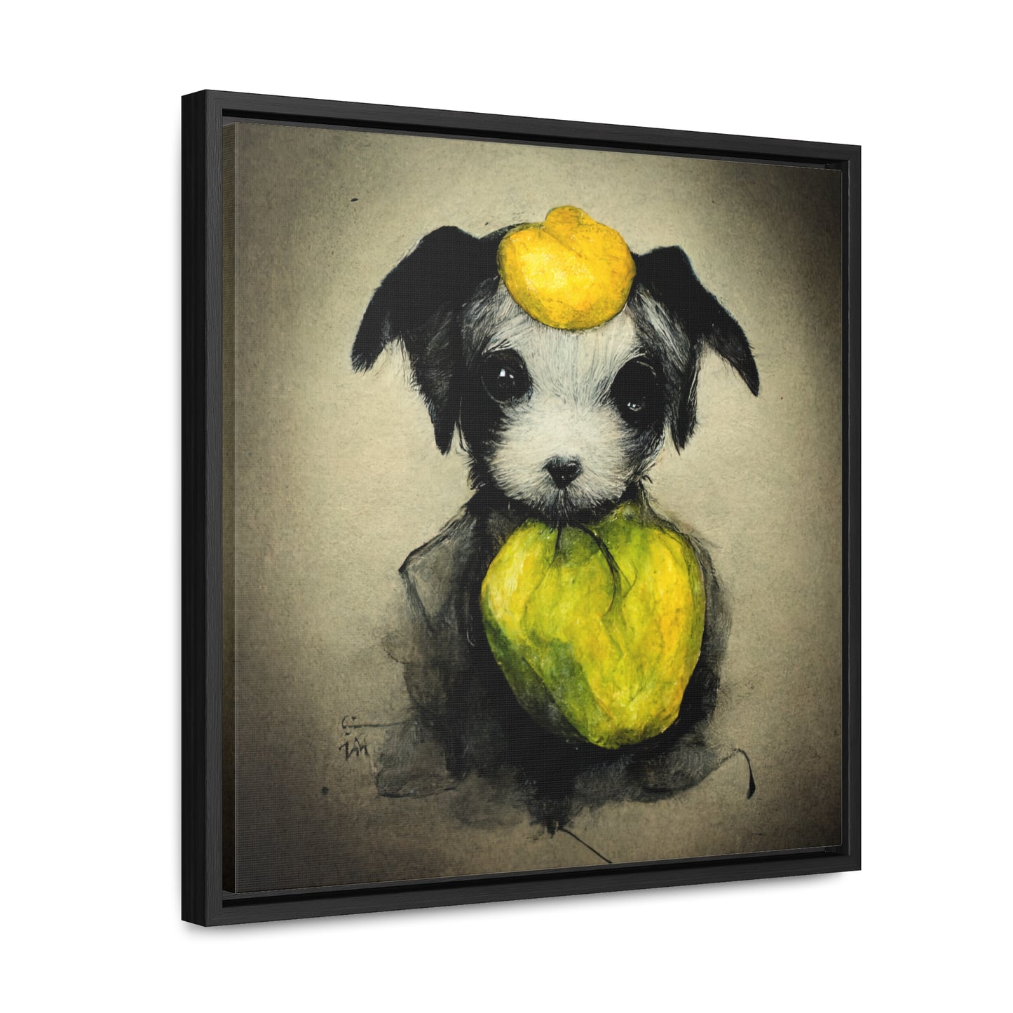 Dogs and Puppies 3, Valentinii, Gallery Canvas Wraps, Square Frame