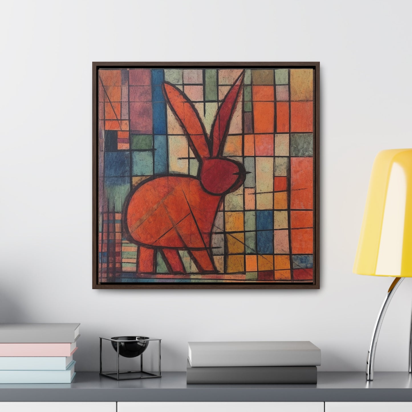 Rabbit 38, Gallery Canvas Wraps, Square Frame