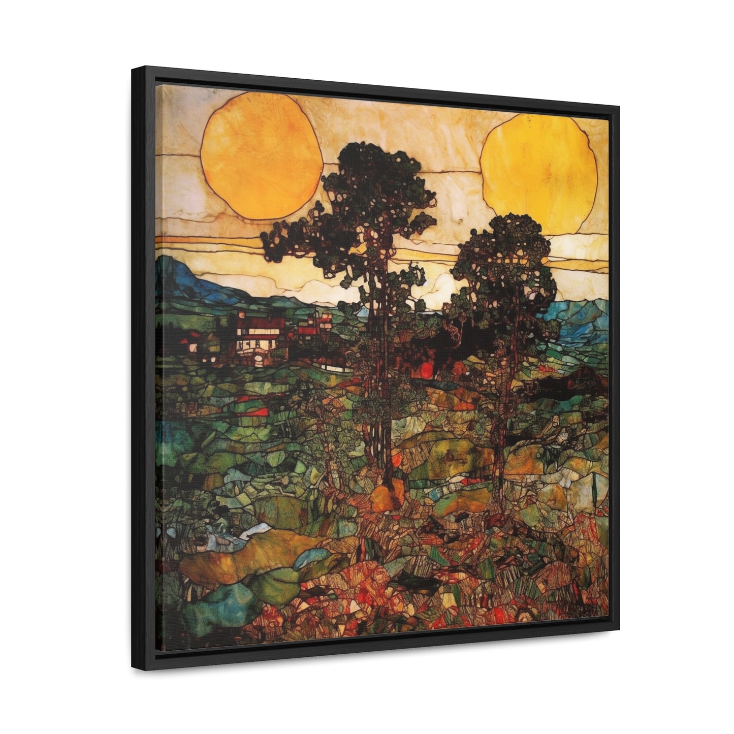 Land of the Sun 43, Valentinii, Gallery Canvas Wraps, Square Frame