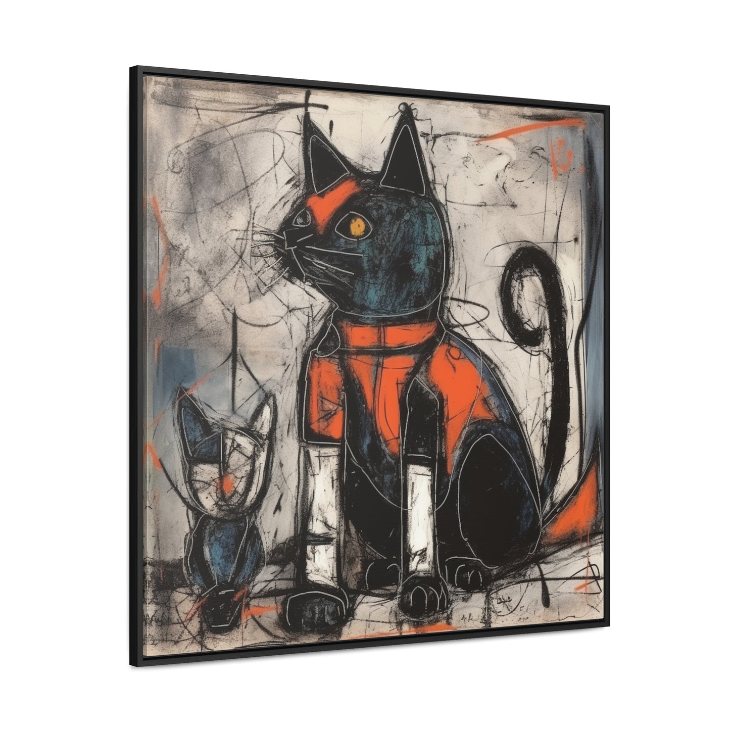 Cat 92, Gallery Canvas Wraps, Square Frame