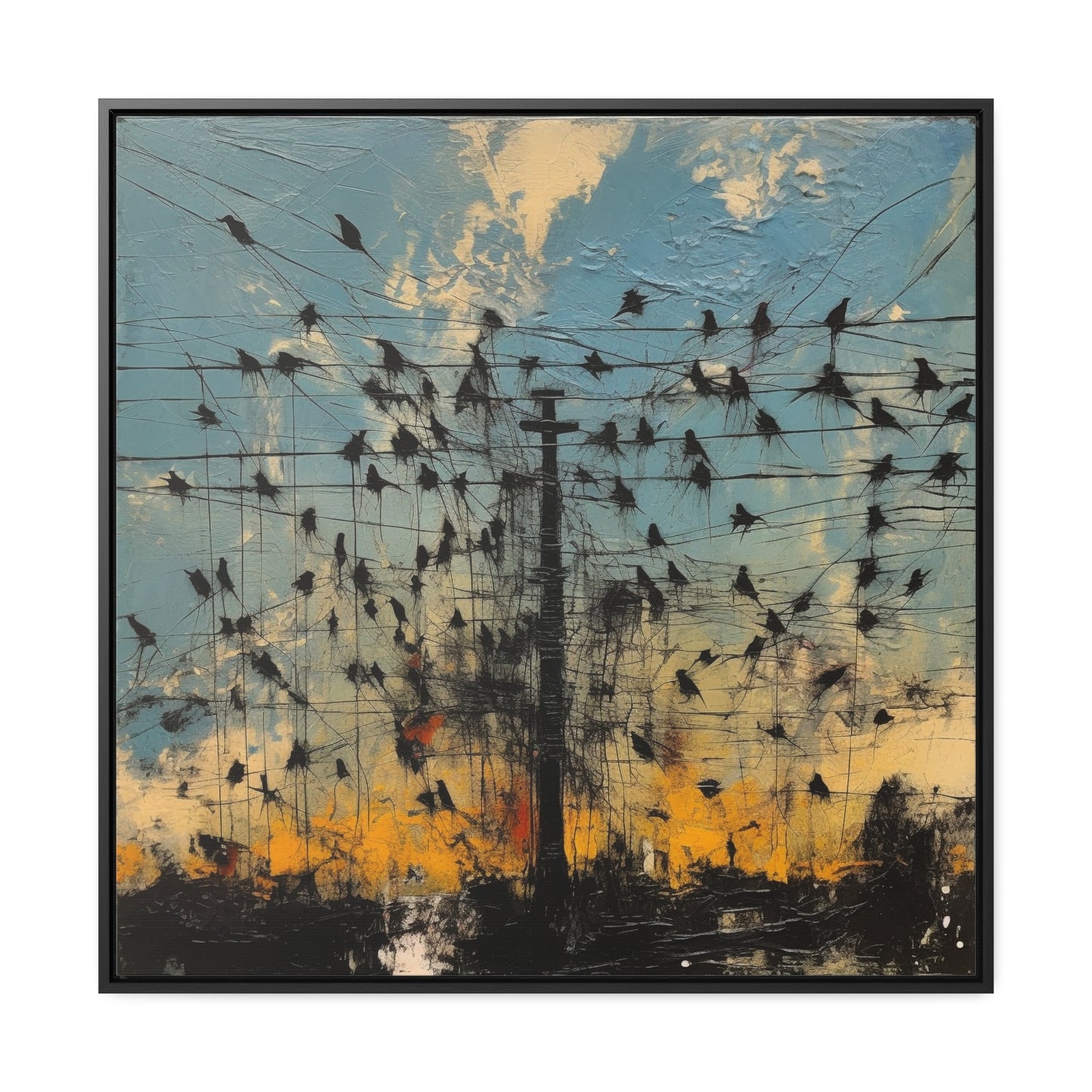 Bird 35, Gallery Canvas Wraps, Square Frame