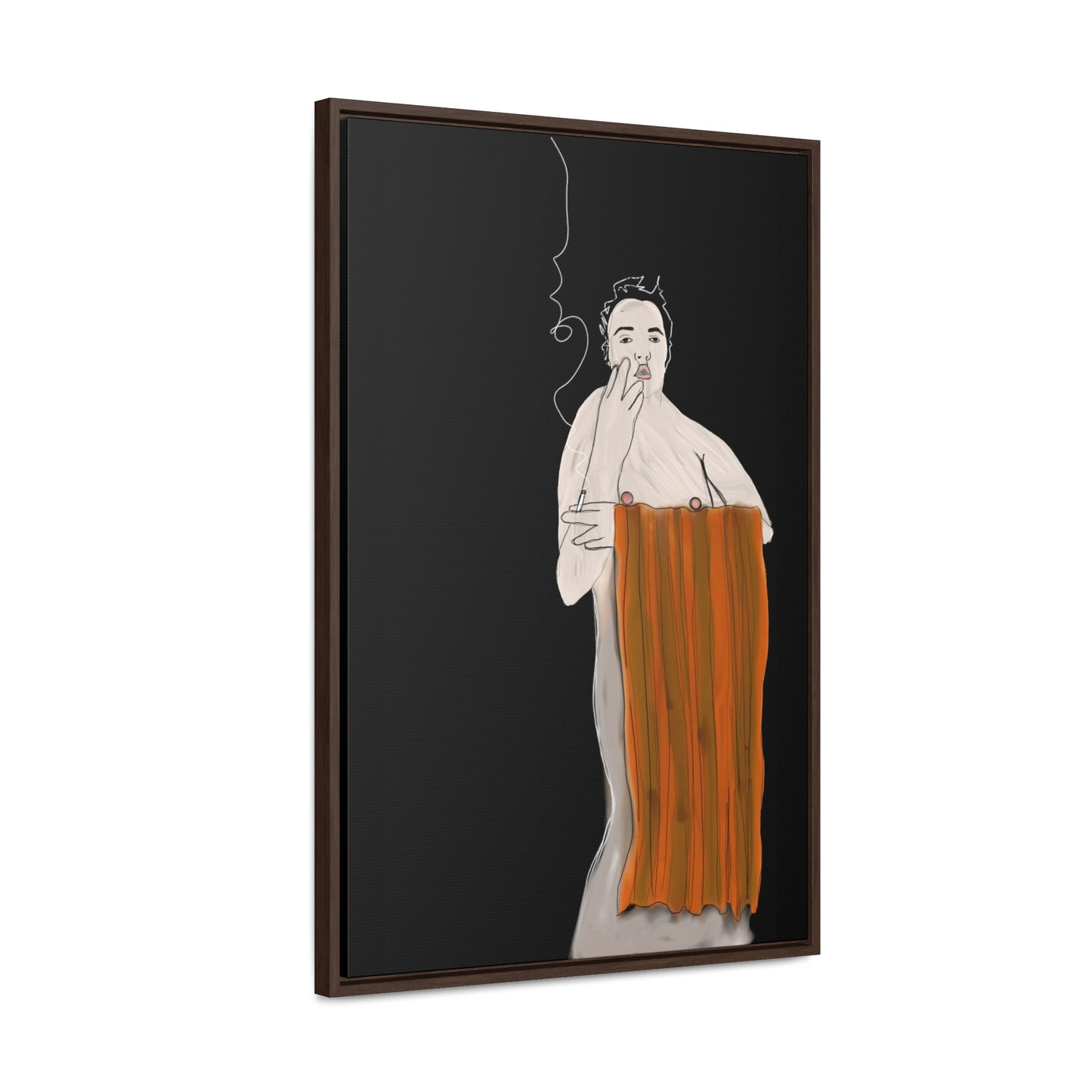 Official shame, Original Eduard Pavel, Gallery Canvas Wraps, Vertical Frame