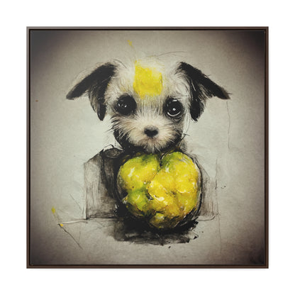 Dogs and Puppies 4, Valentinii, Gallery Canvas Wraps, Square Frame