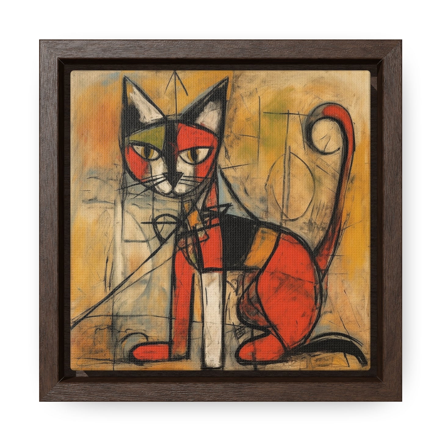 Cat 52, Gallery Canvas Wraps, Square Frame