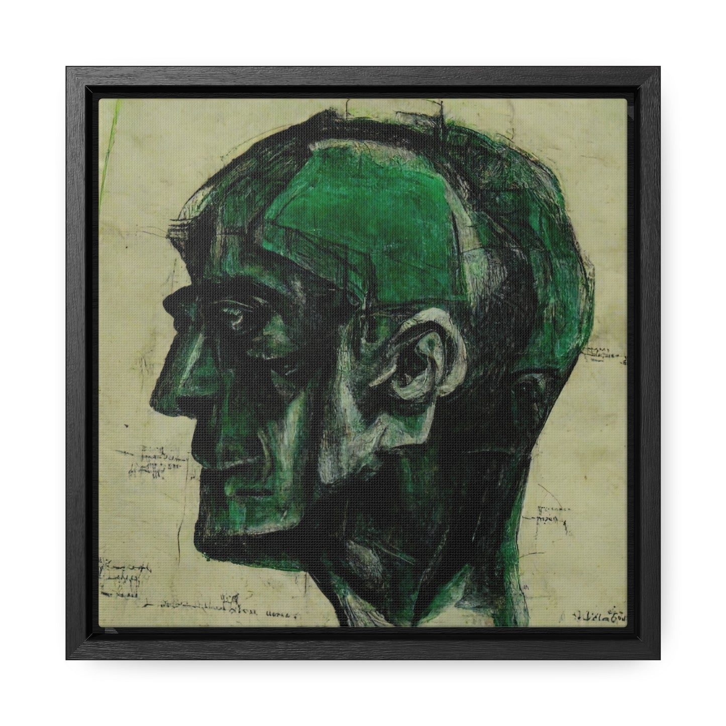 Heads, Valentinii, Gallery Canvas Wraps, Square Frame