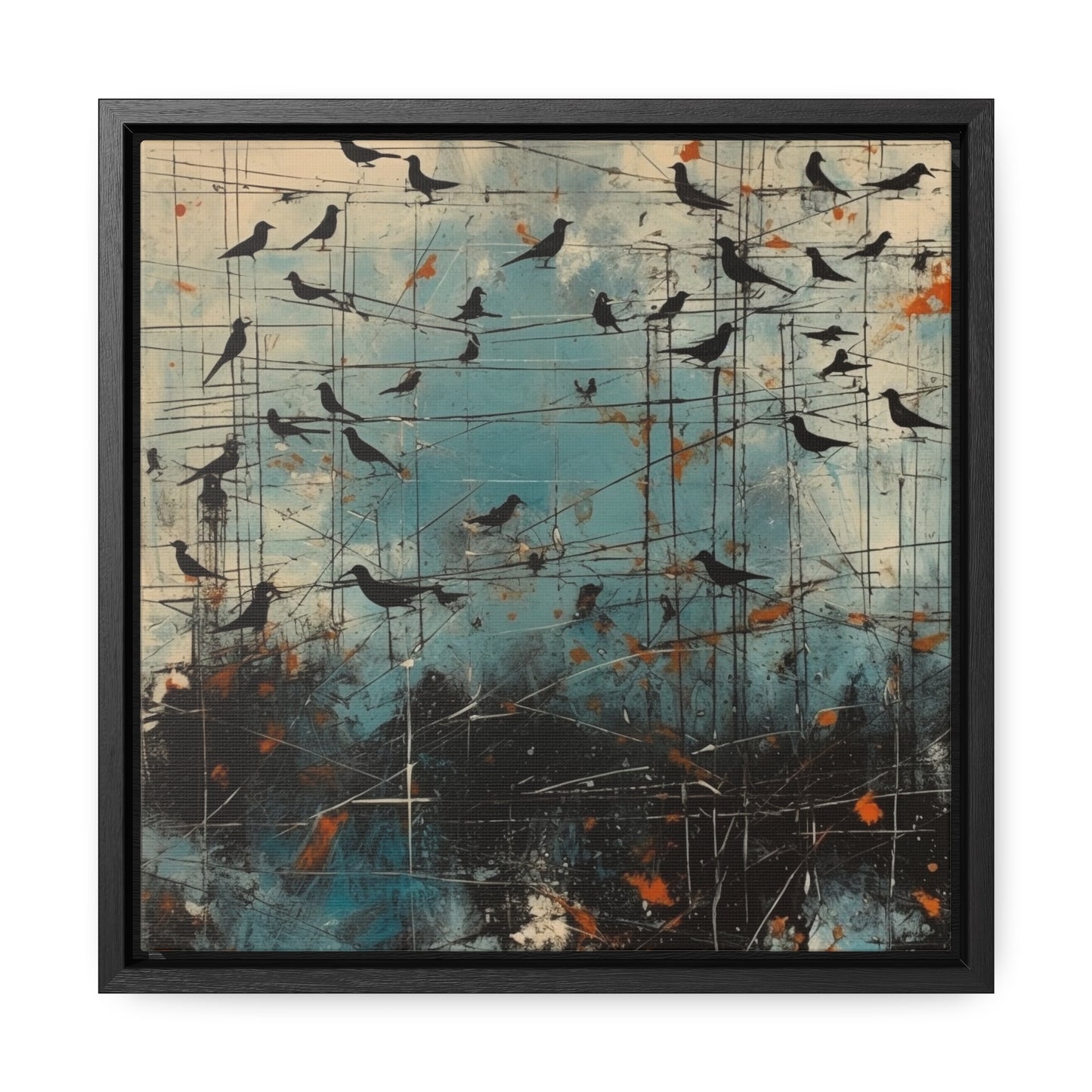 Bird 32, Gallery Canvas Wraps, Square Frame