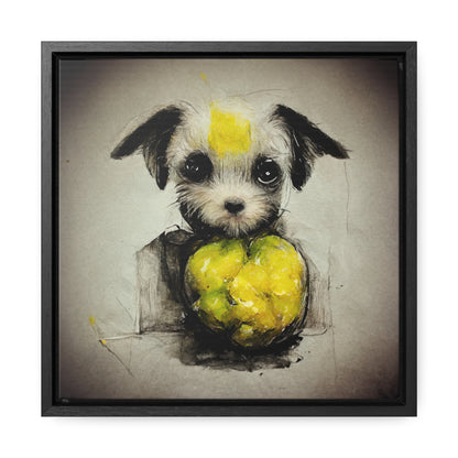 Dogs and Puppies 4, Valentinii, Gallery Canvas Wraps, Square Frame