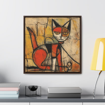 Cat 55, Gallery Canvas Wraps, Square Frame