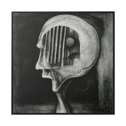 Brain 17 Valentinii, Gallery Canvas Wraps, Square Frame