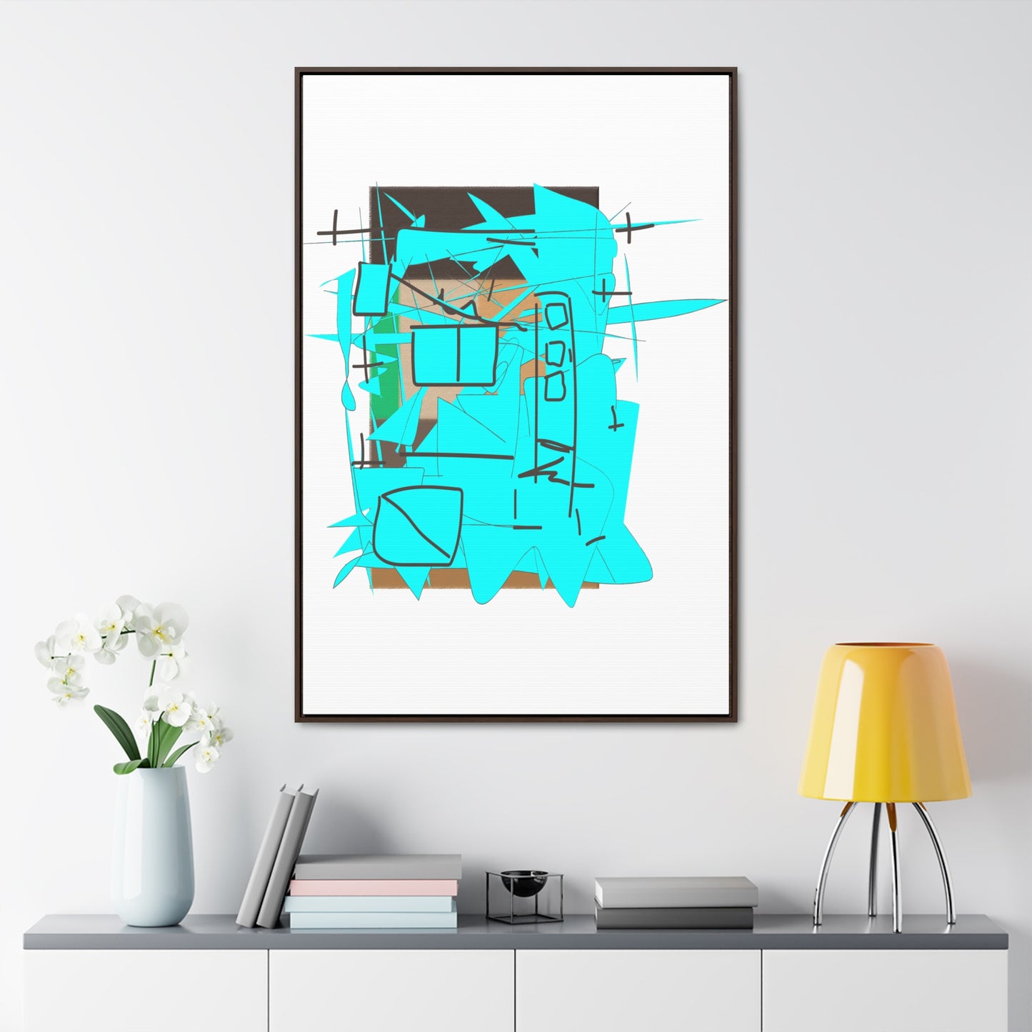 Naive City, Gallery Canvas Wraps, Vertical Frame