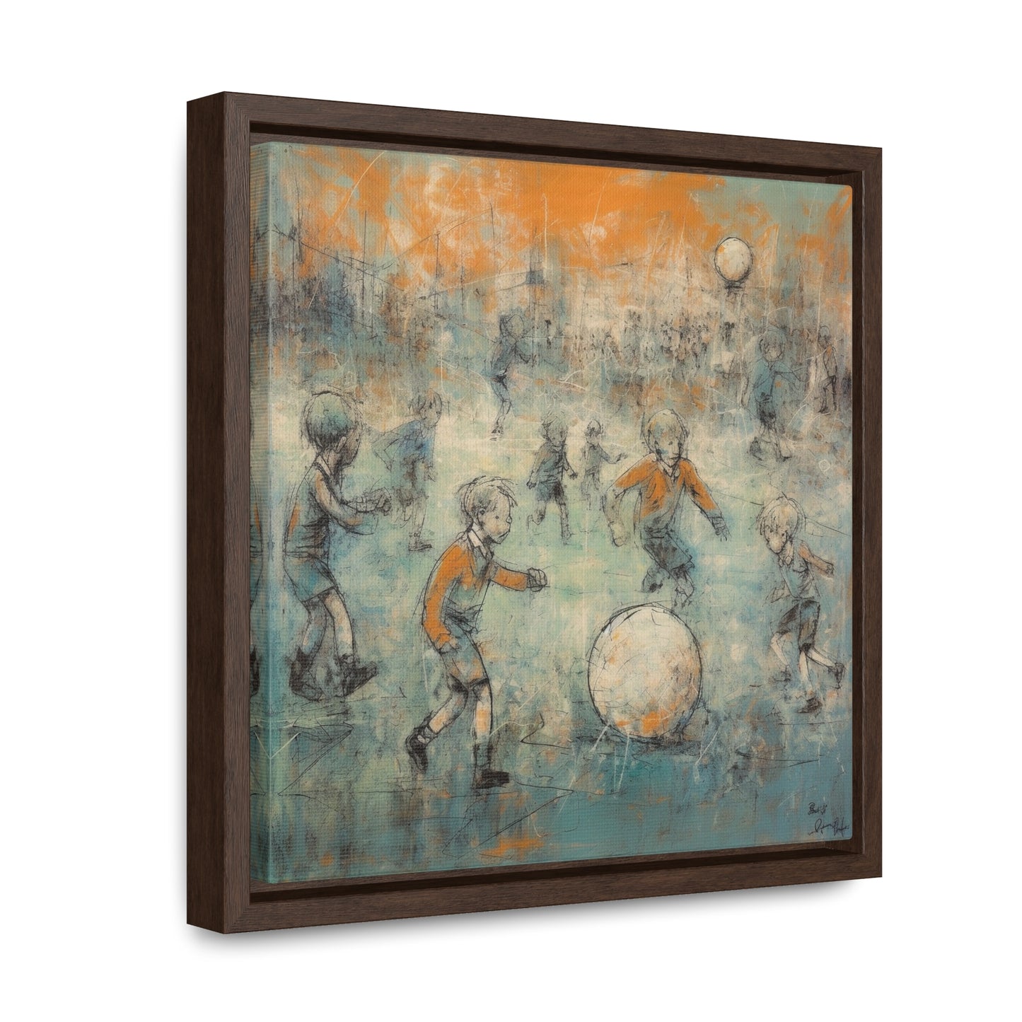 Childhood 35, Gallery Canvas Wraps, Square Frame