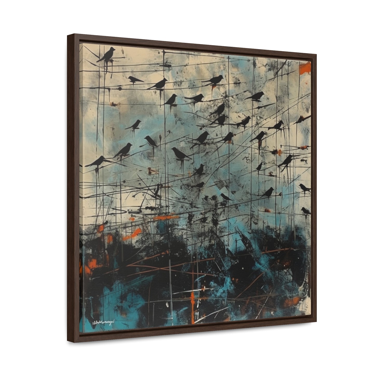 Bird 11, Gallery Canvas Wraps, Square Frame