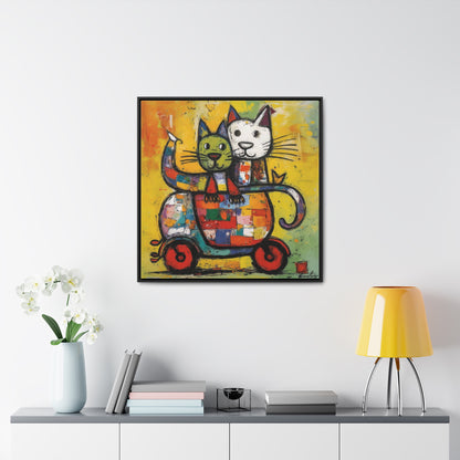 Cat 141, Gallery Canvas Wraps, Square Frame