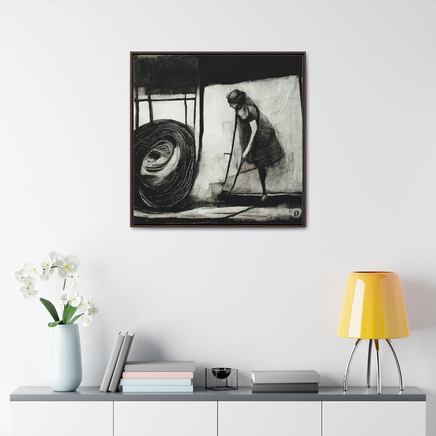 Domestic Memories 42, Valentinii, Gallery Canvas Wraps, Square Frame