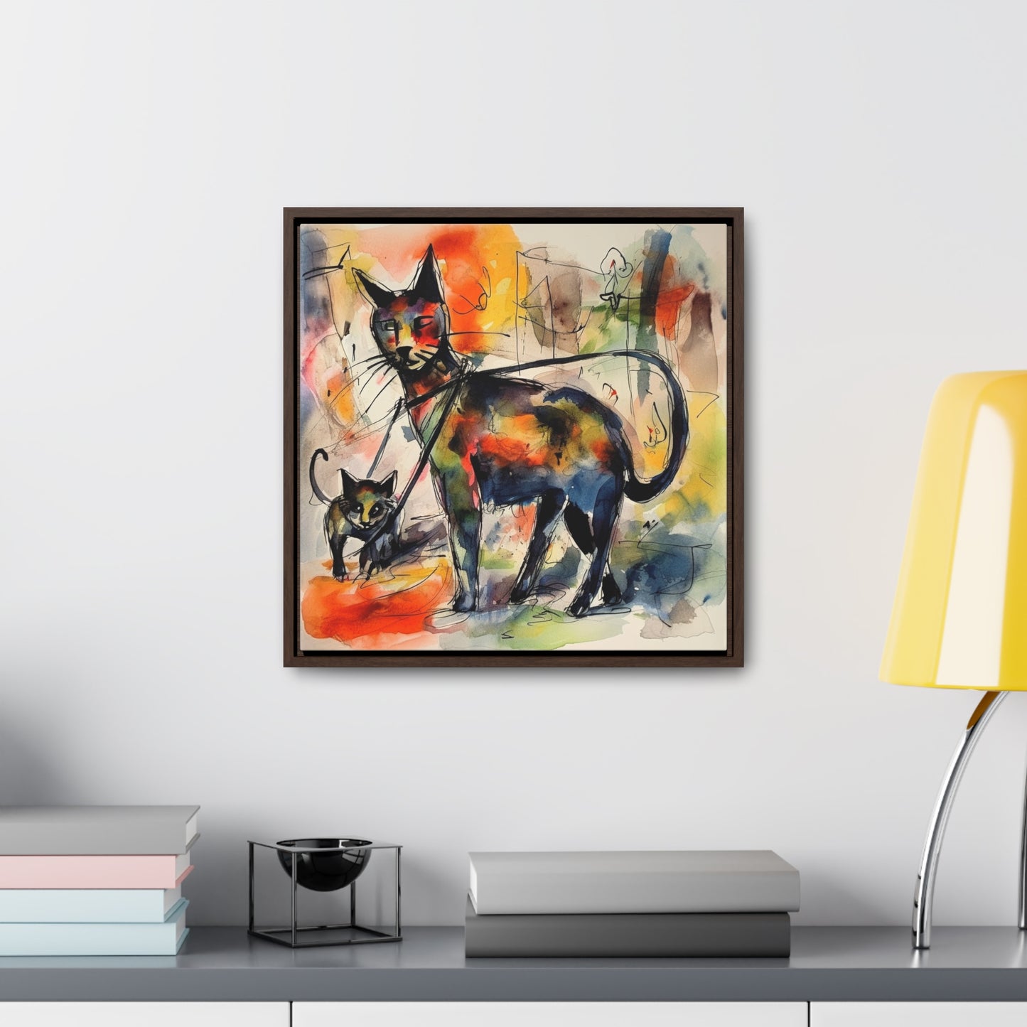 Cat 72, Gallery Canvas Wraps, Square Frame