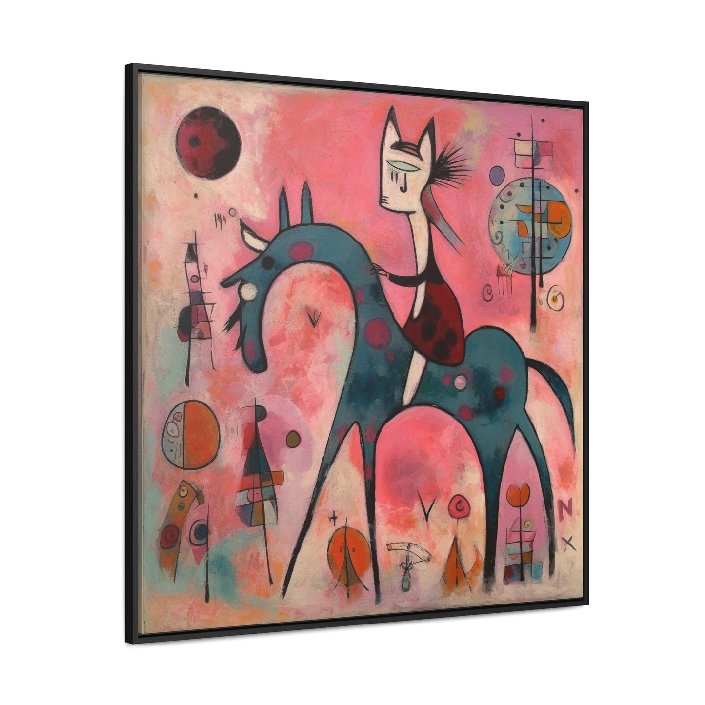 The Dreams of the Child 55, Gallery Canvas Wraps, Square Frame