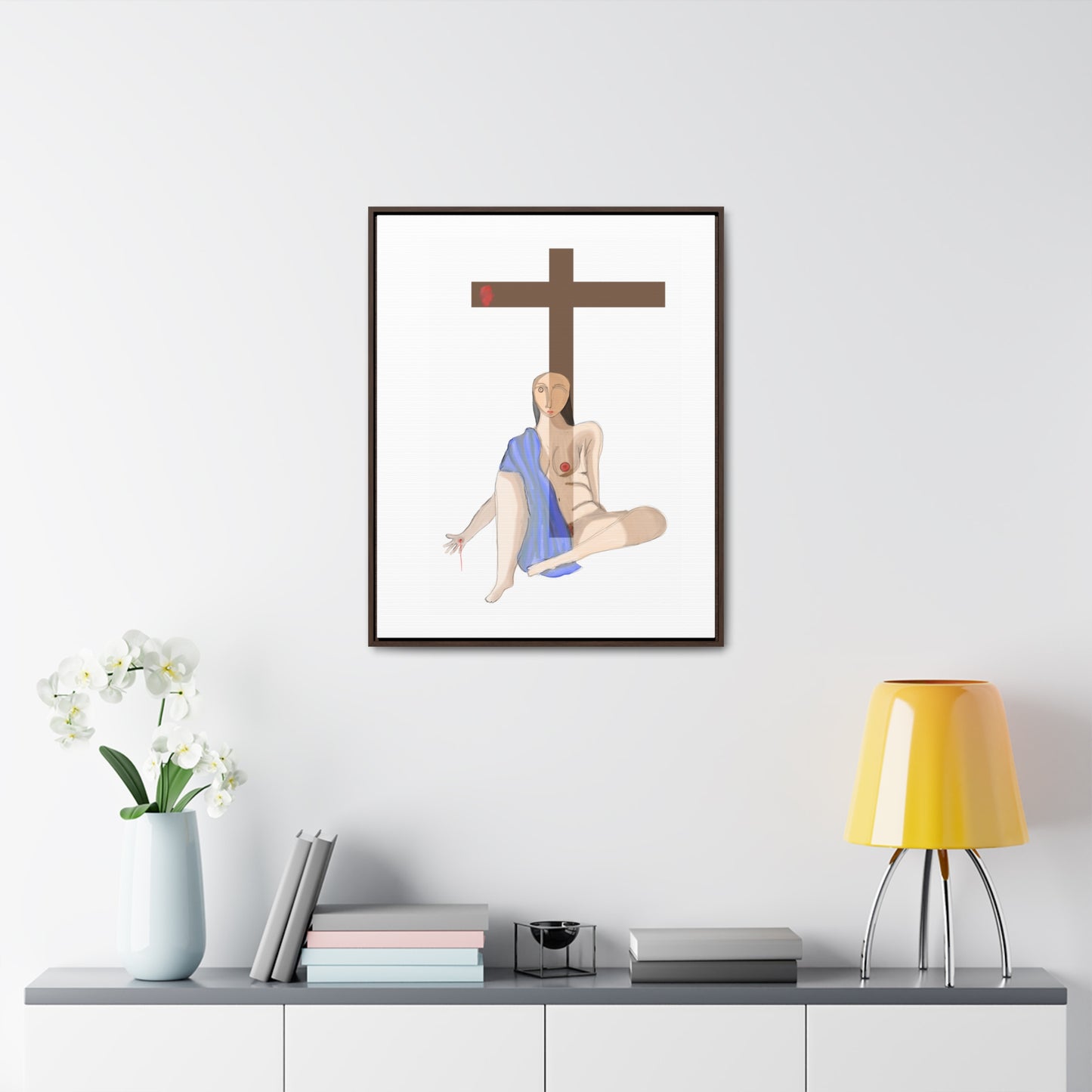 Cross, Original Eduard Pavel, Gallery Canvas Wraps, Vertical Frame