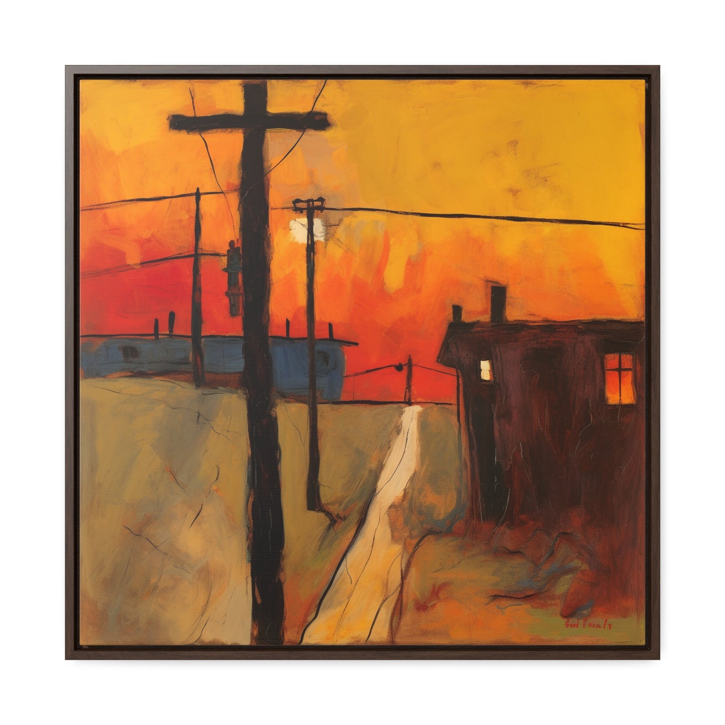 Land of the Sun 71, Valentinii, Gallery Canvas Wraps, Square Frame