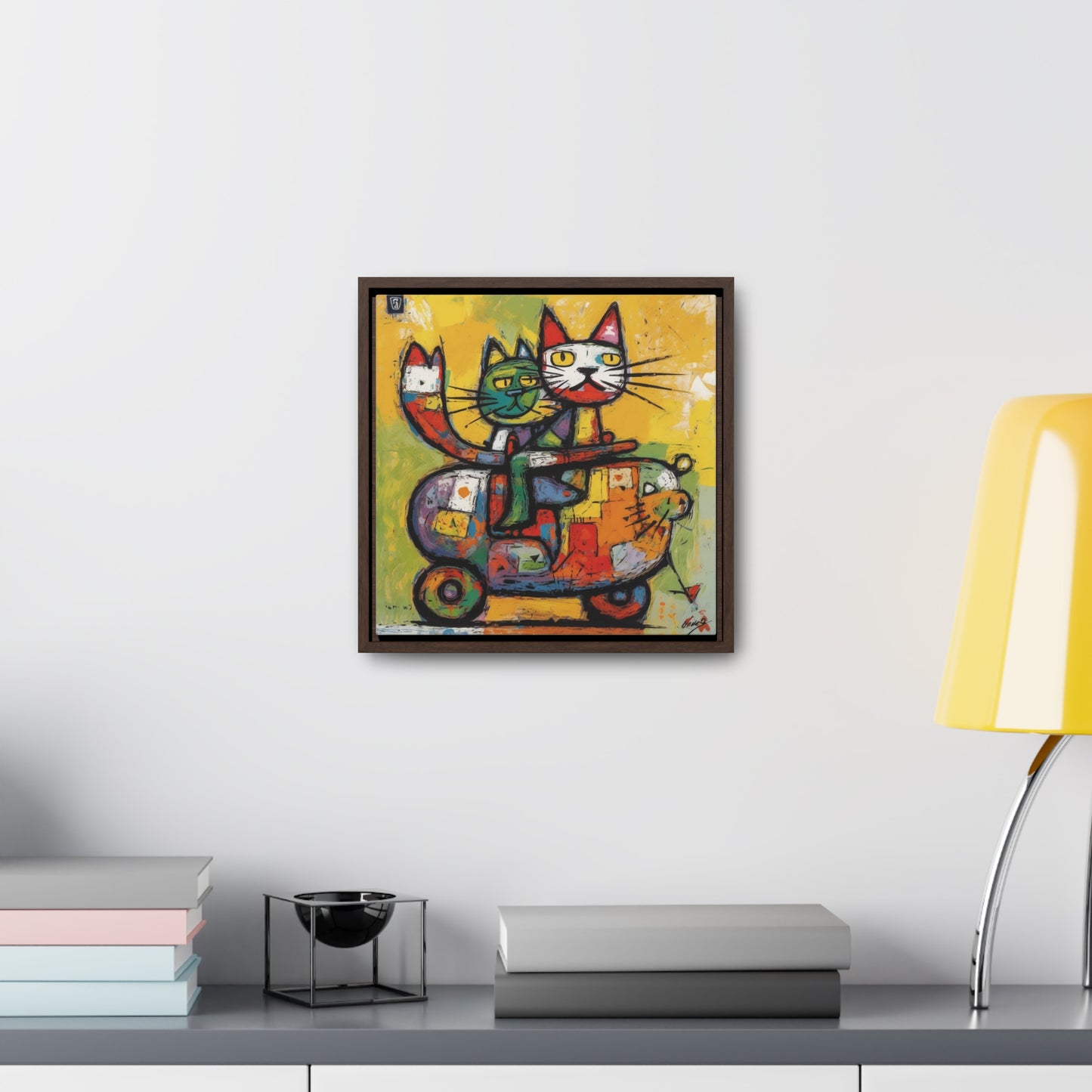 Cat 115, Gallery Canvas Wraps, Square Frame