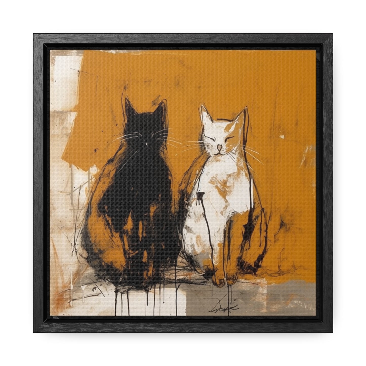 Cat 16, Gallery Canvas Wraps, Square Frame