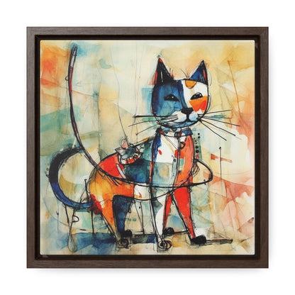 Cat 75, Gallery Canvas Wraps, Square Frame