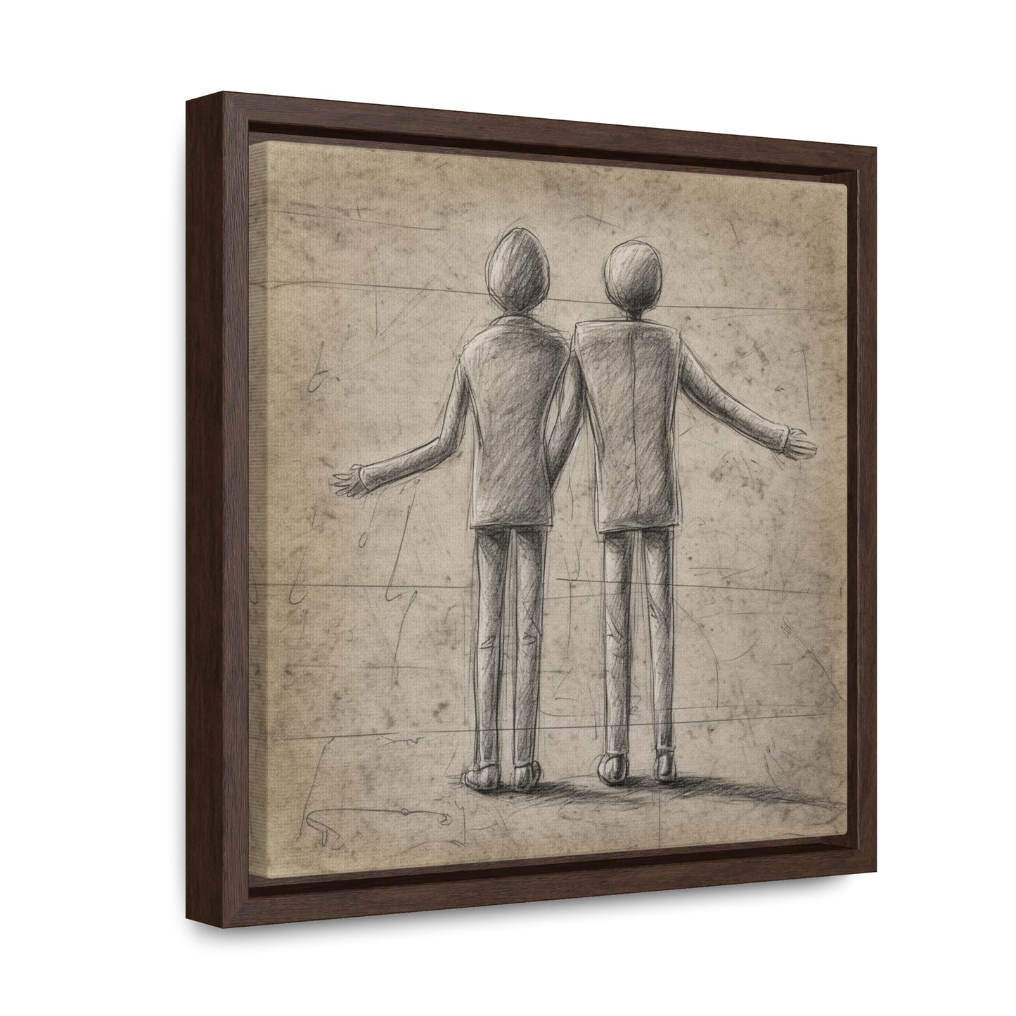 The Courage of Vulnerability 4, Valentinii, Gallery Canvas Wraps, Square Frame