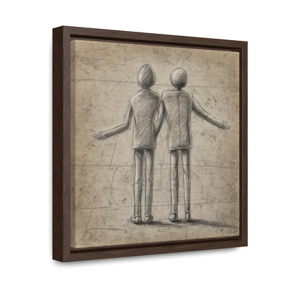 The Courage of Vulnerability 4, Valentinii, Gallery Canvas Wraps, Square Frame