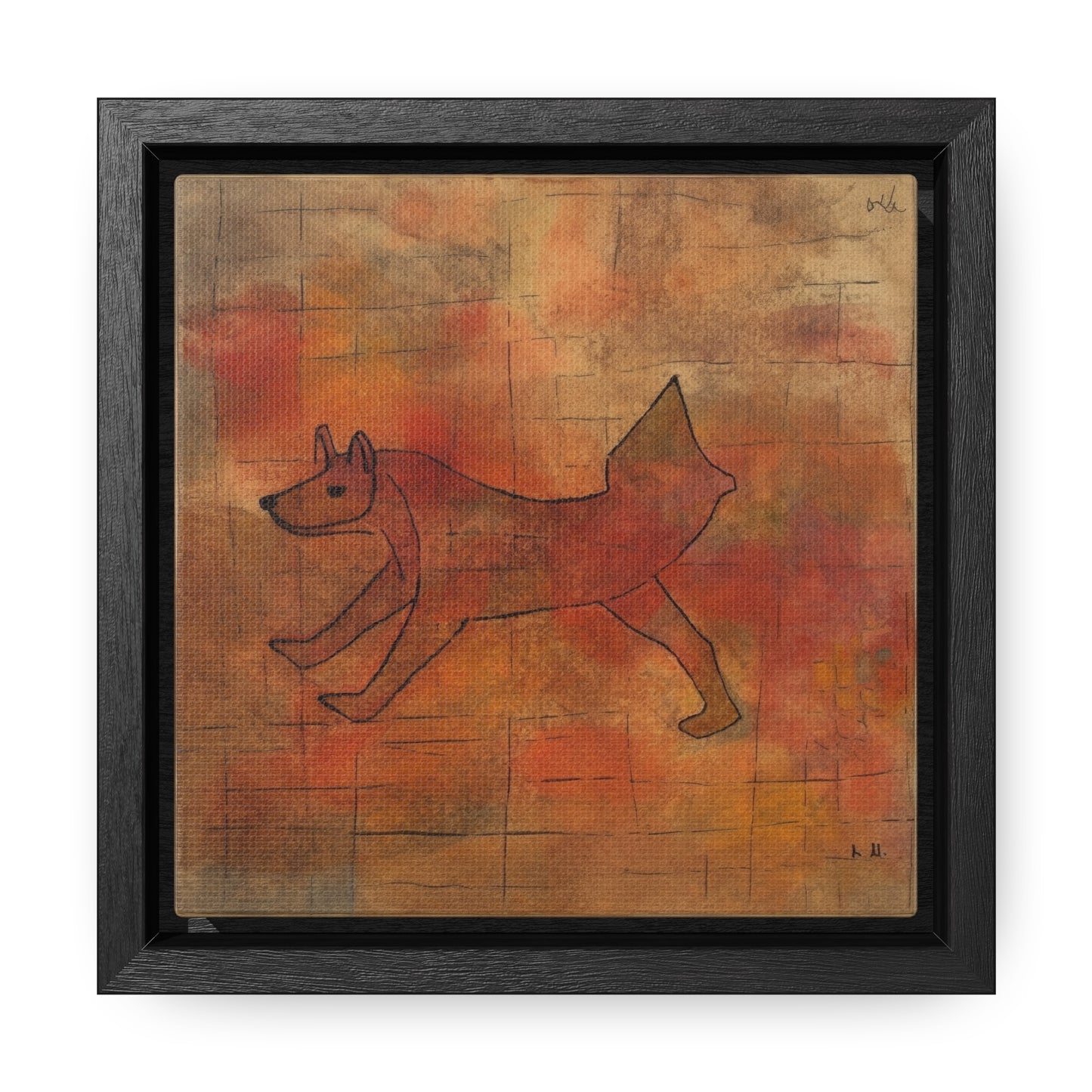 V Dog 2, Gallery Canvas Wraps, Square Frame