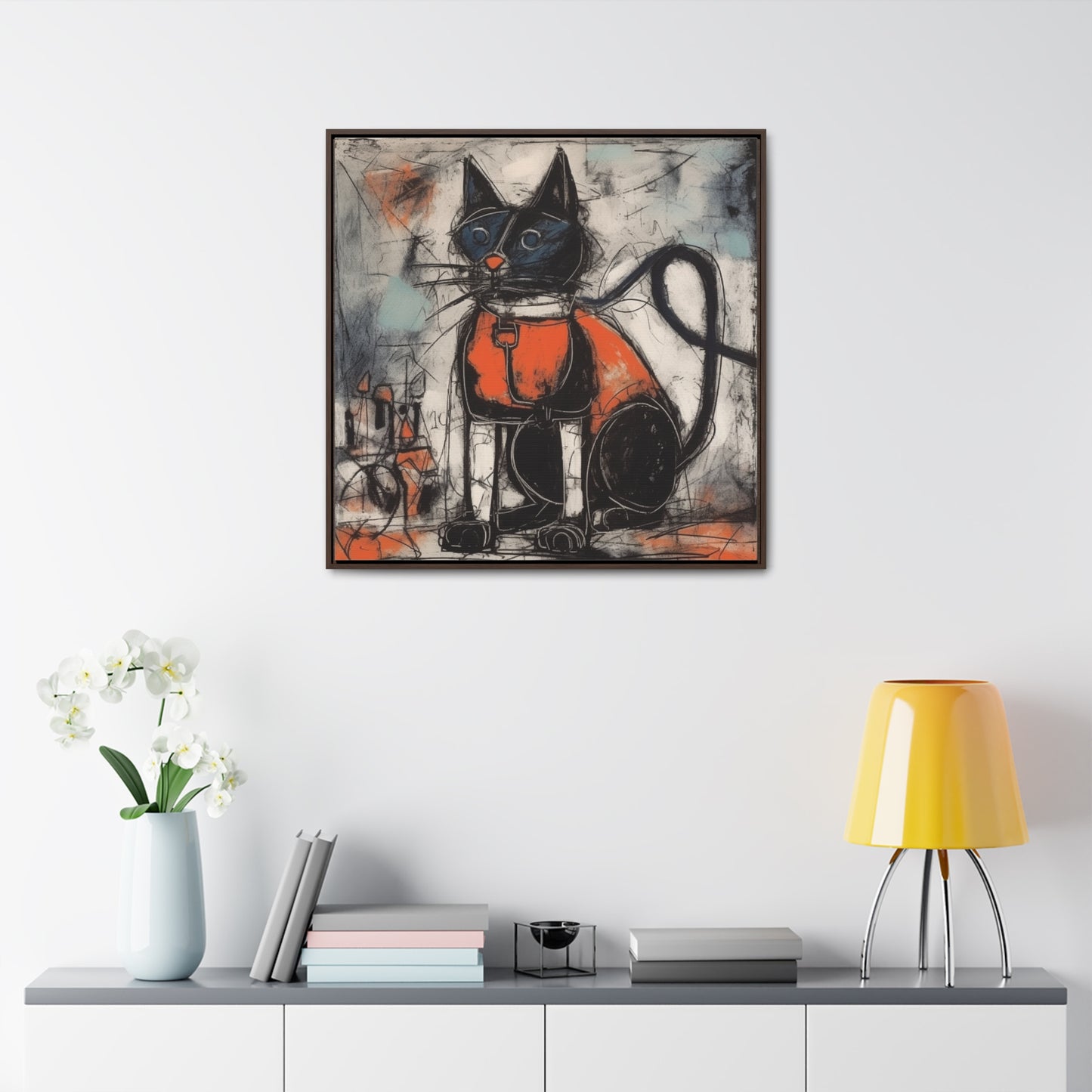 Cat 35, Gallery Canvas Wraps, Square Frame