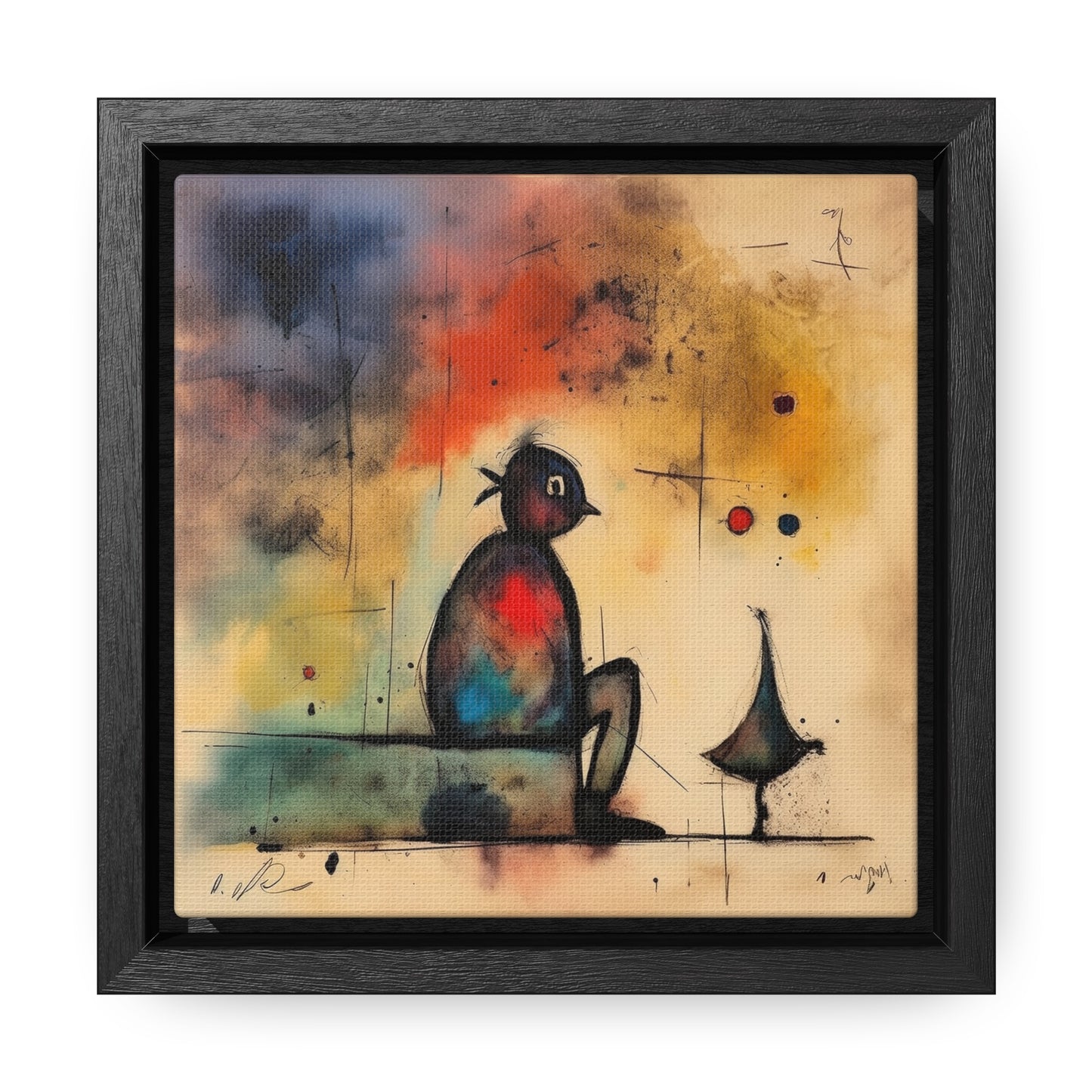 Sad Man 9, Gallery Canvas Wraps, Square Frame