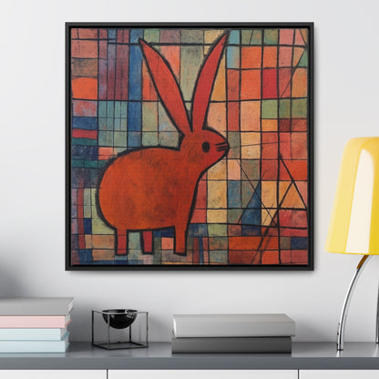 Rabbit 32, Gallery Canvas Wraps, Square Frame