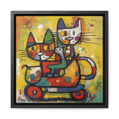 Cat 142, Gallery Canvas Wraps, Square Frame