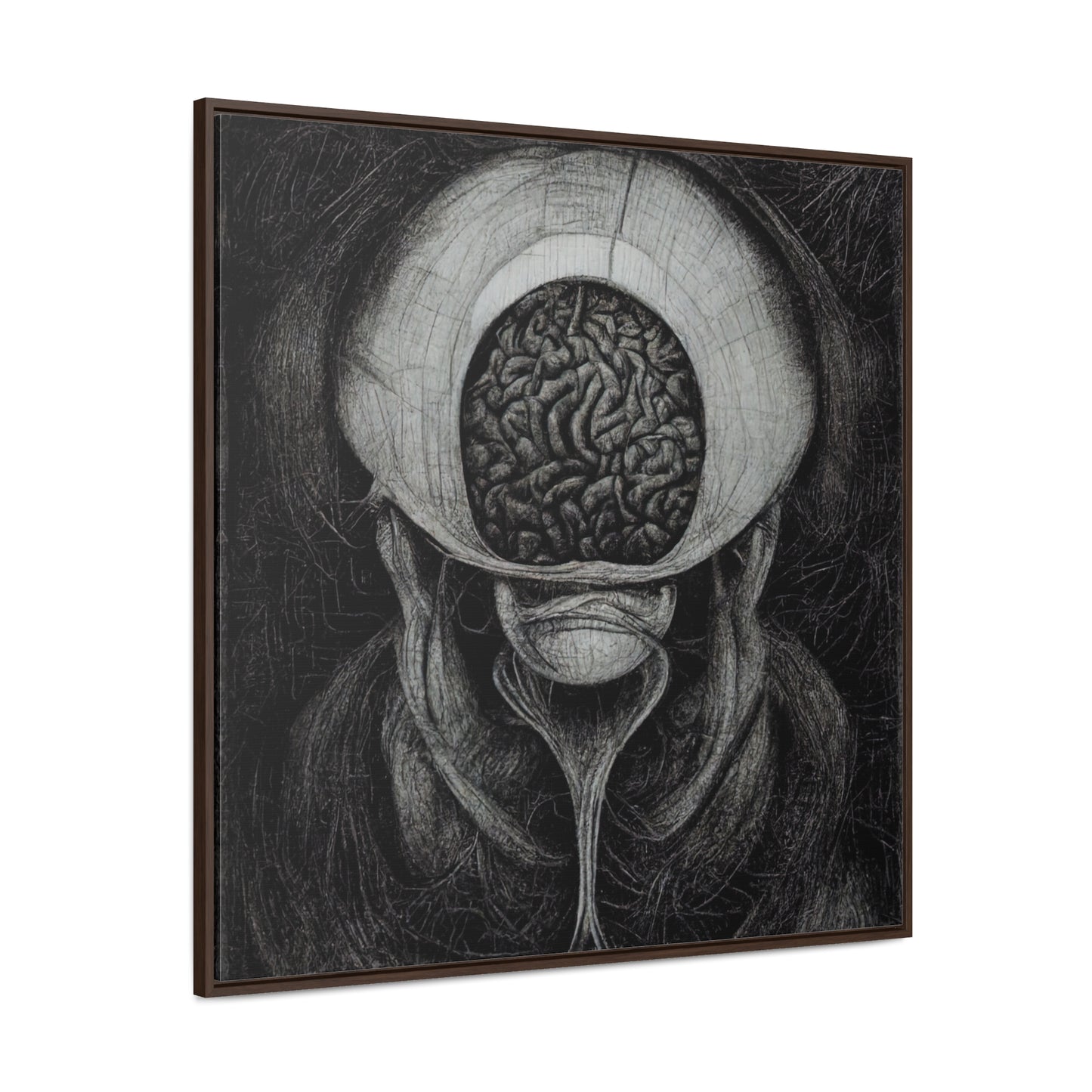 Brain 9, Valentinii, Gallery Canvas Wraps, Square Frame