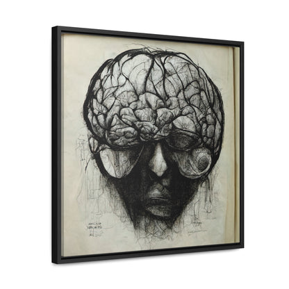 Brain 45, Valentinii, Gallery Canvas Wraps, Square Frame