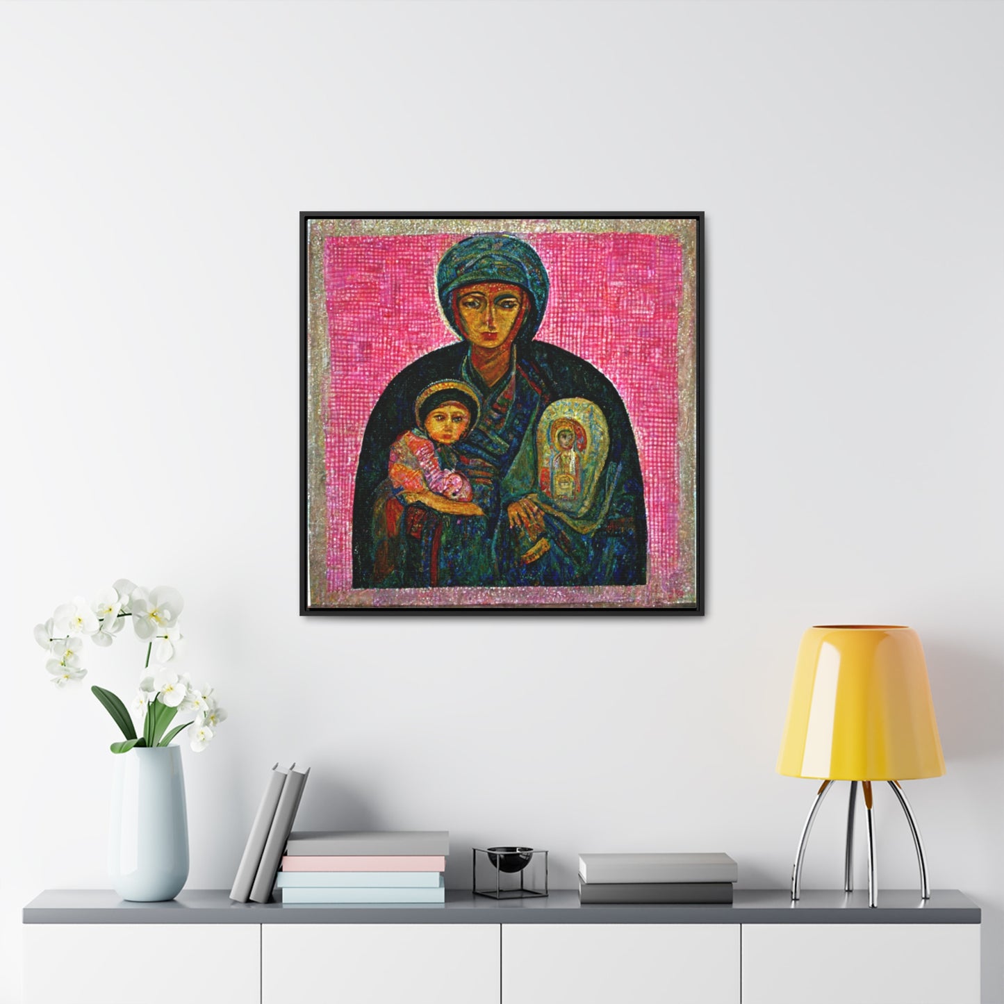 Mary and the Child 28, Valentinii, Gallery Canvas Wraps, Square Frame