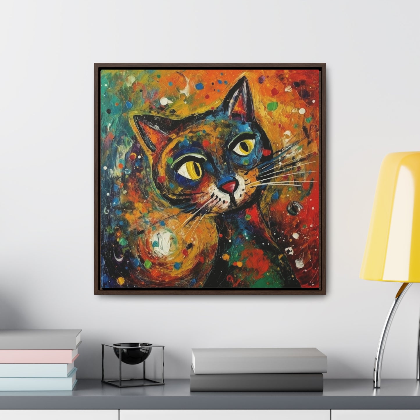 Cat 131, Gallery Canvas Wraps, Square Frame