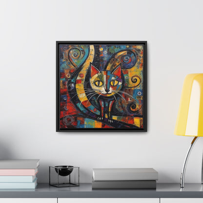 Cat 117, Gallery Canvas Wraps, Square Frame