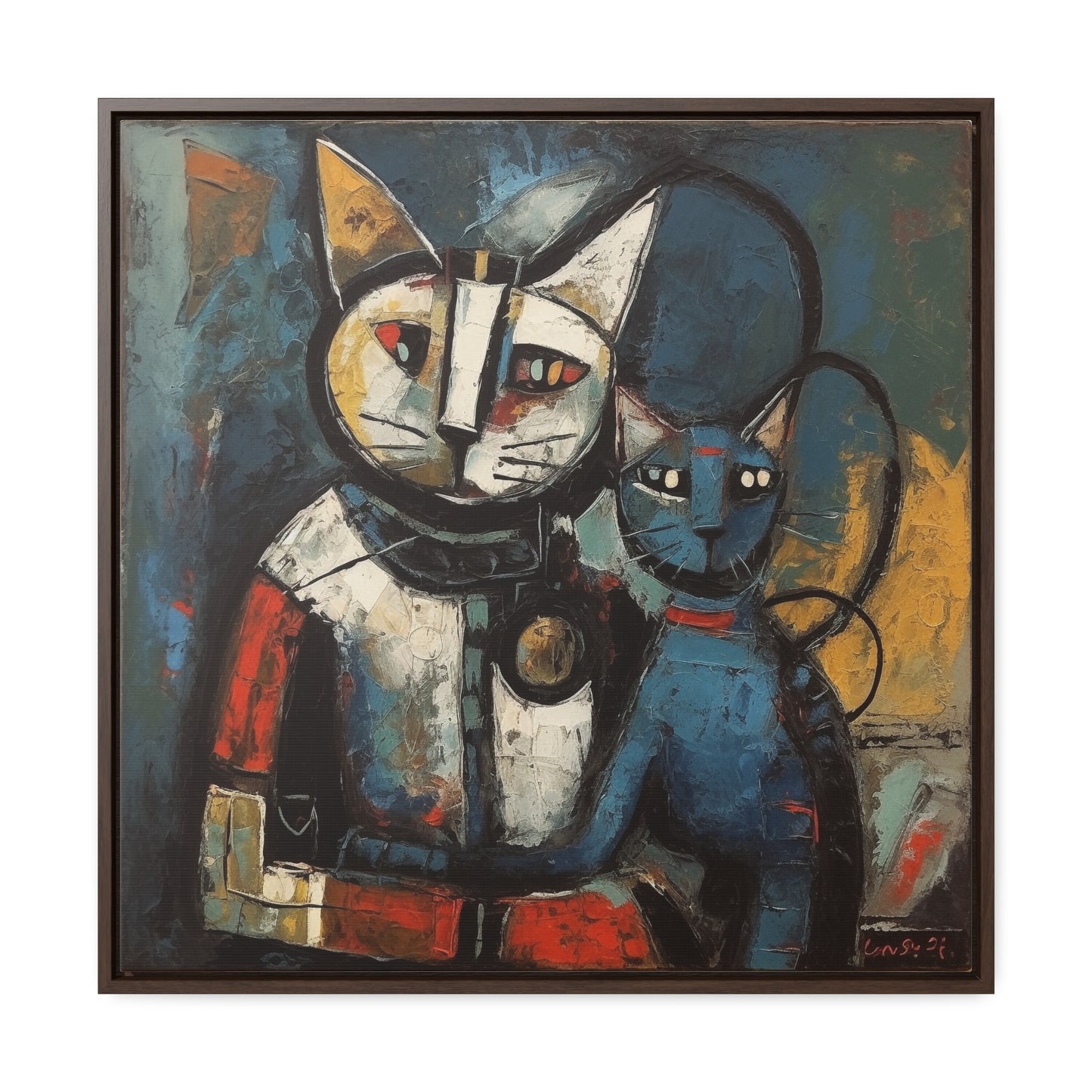 Cat 82, Gallery Canvas Wraps, Square Frame