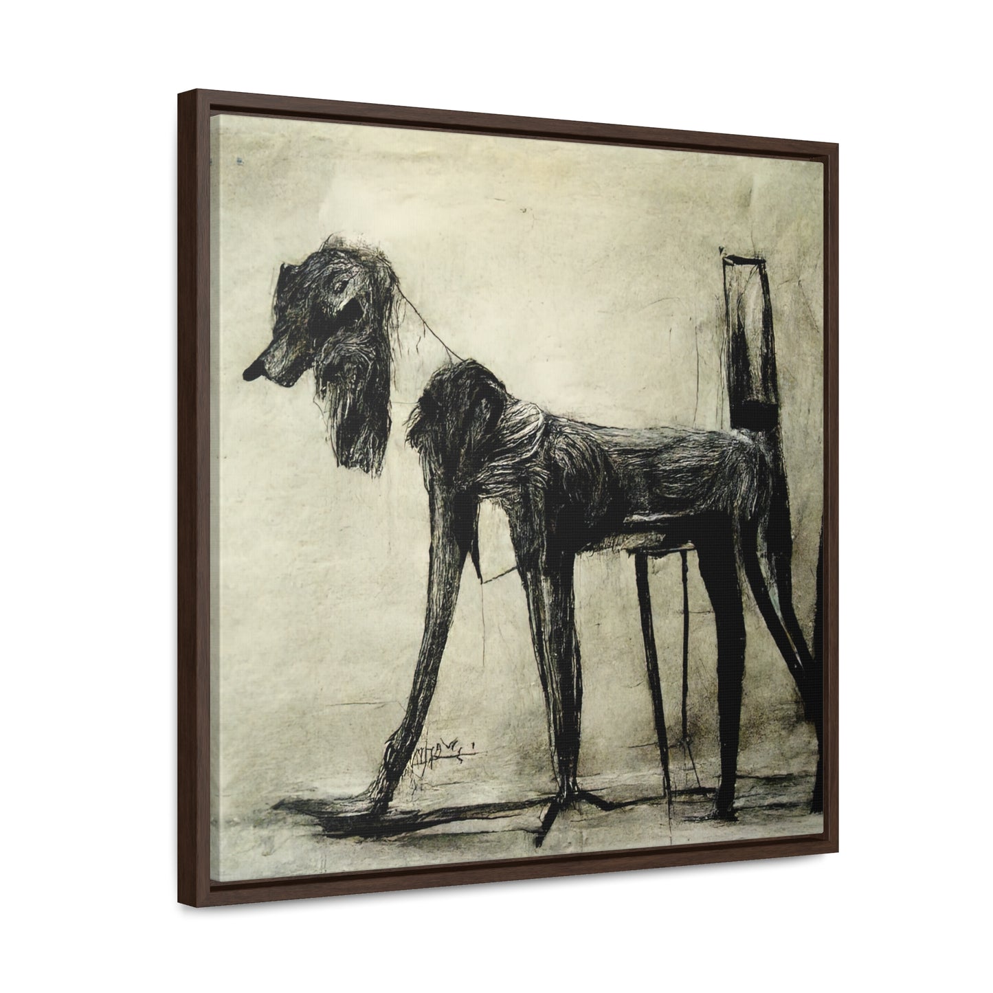 Dogs and Puppies 19, Valentinii, Gallery Canvas Wraps, Square Frame