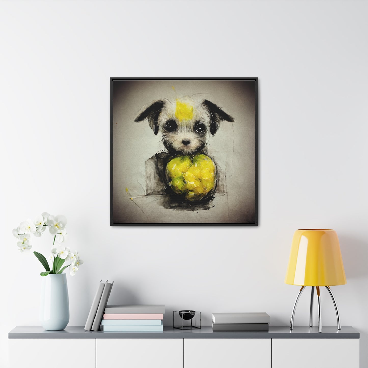 Dogs and Puppies 4, Valentinii, Gallery Canvas Wraps, Square Frame