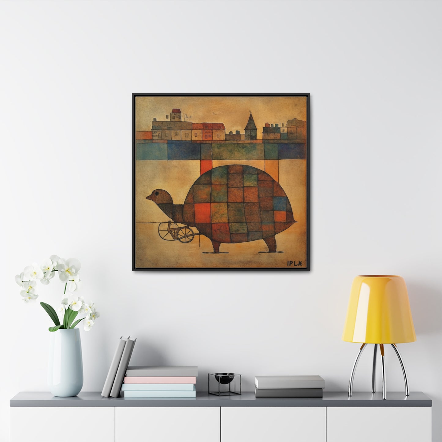 Turtle 17, Gallery Canvas Wraps, Square Frame