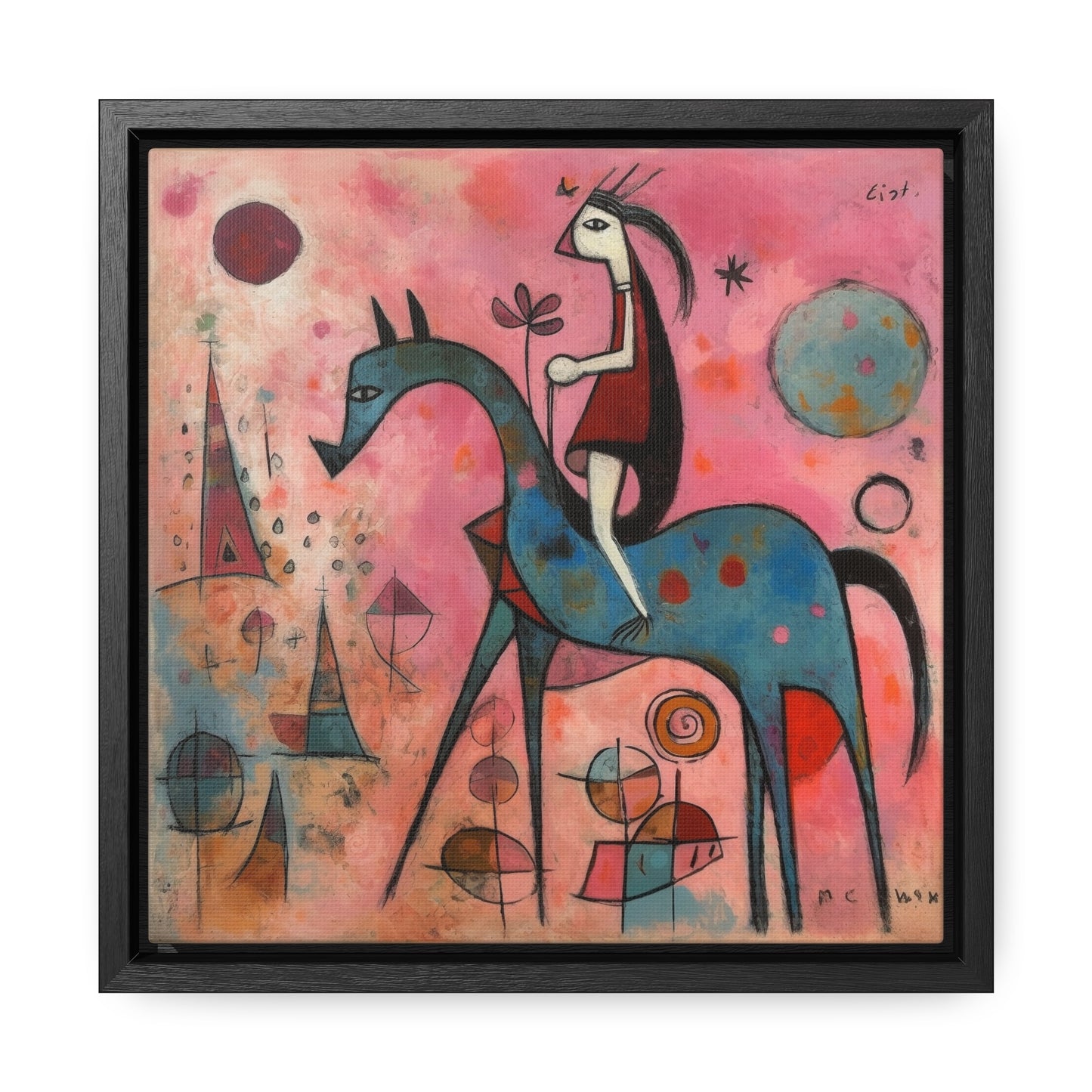 The Dreams of the Child 4, Gallery Canvas Wraps, Square Frame