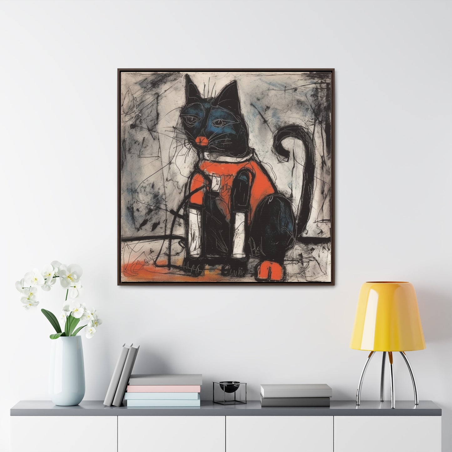 Cat 37, Gallery Canvas Wraps, Square Frame