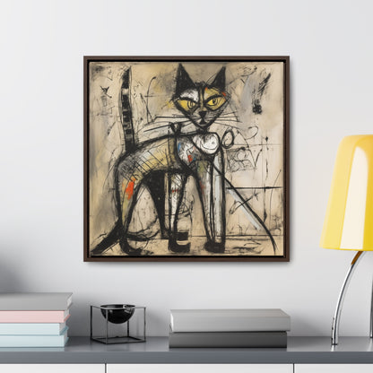 Cat 46, Gallery Canvas Wraps, Square Frame
